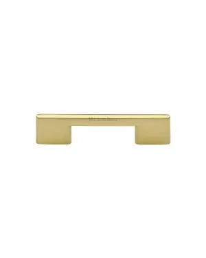 Heritage Brass Cabinet Pull Slim Metro Design 96mm CTC Polished Brass finish