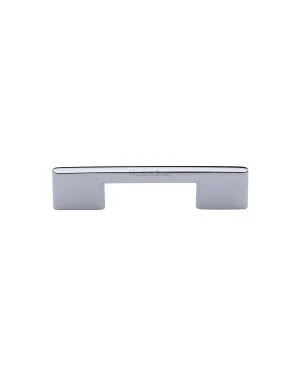 Heritage Brass Cabinet Pull Slim Metro Design 96mm CTC Polished Chrome finish