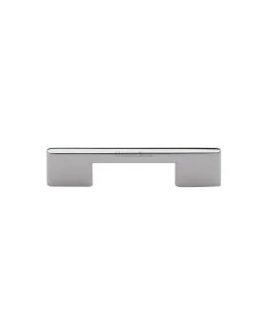 Heritage Brass Cabinet Pull Slim Metro Design 96mm CTC Polished Nickel finish