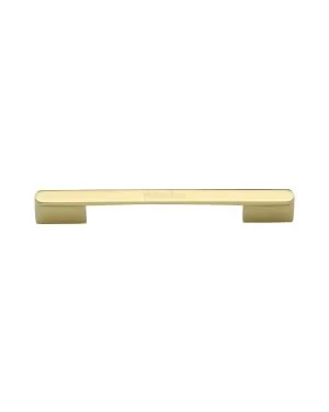 Heritage Brass Cabinet Pull Bridge Design 128&160mm CTC Polished Brass Finish