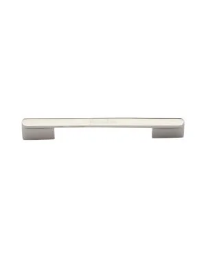 Heritage Brass Cabinet Pull Bridge Design 128&160mm CTC Polished Nickel Finish