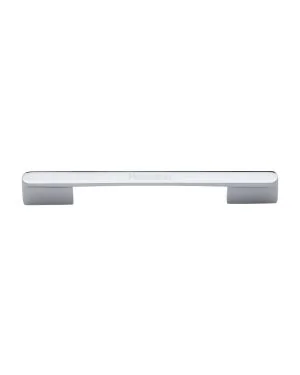 Heritage Brass Cabinet Pull Bridge Design 192&224mm CTC Polished Chrome Finish