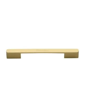 Heritage Brass Cabinet Pull Bridge Design 192&224mm CTC Satin Brass Finish