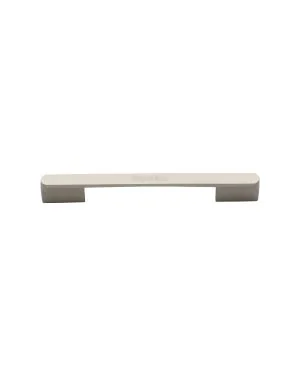 Heritage Brass Cabinet Pull Bridge Design 96mm CTC Satin Nickel Finish
