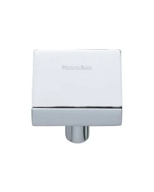 Heritage Brass Cabinet Knob Square Design 32mm Polished Chrome finish