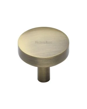 Heritage Brass Cabinet Knob Tayo Design 32mm Antique Brass finish