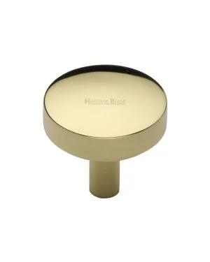 Heritage Brass Cabinet Knob Tayo Design 32mm Polished Brass finish
