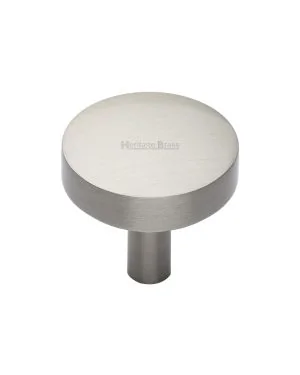 Heritage Brass Cabinet Knob Tayo Design 32mm Satin Nickel finish