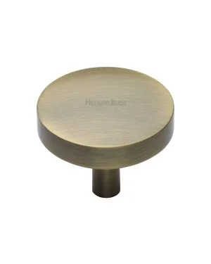 Heritage Brass Cabinet Knob Tayo Design 38mm Antique Brass finish