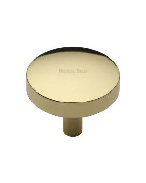 Heritage Brass Cabinet Knob Tayo Design 38mm Polished Brass finish
