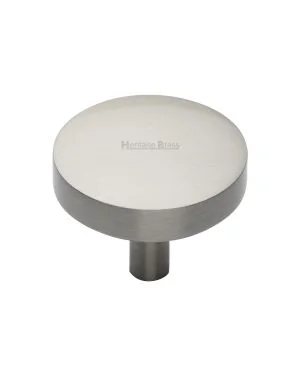 Heritage Brass Cabinet Knob Tayo Design 38mm Satin Nickel finish
