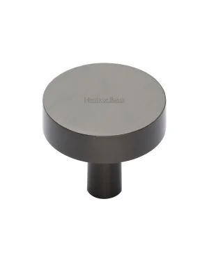 Heritage Brass Cabinet Knob Disc Design 32mm Matt Bronze finish