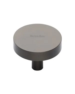 Heritage Brass Cabinet Knob Disc Design 38mm Matt Bronze finish