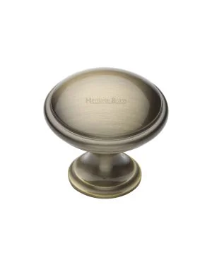 Heritage Brass Cabinet Knob Domed Design 32mm Antique Brass finish