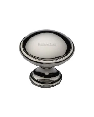 Heritage Brass Cabinet Knob Domed Design 32mm Polished Nickel finish