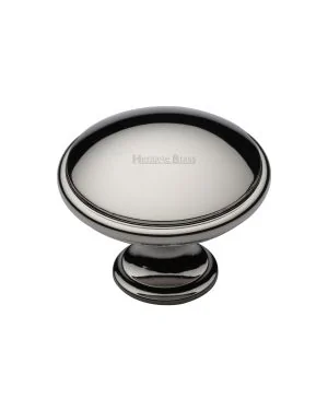 Heritage Brass Cabinet Knob Domed Design 38mm Polished Nickel finish