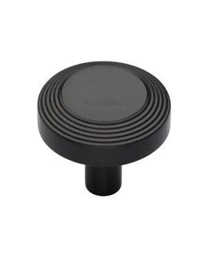 Heritage Brass Cabinet Knob Ridge Design 38mm Matt Bronze finishUK Registered Design Number 6194410