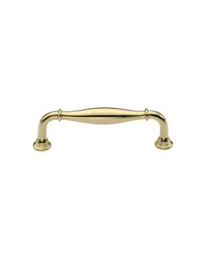 Heritage Brass Cabinet Pull Henley Traditional Design 102mm CTC Polished Brass Finish