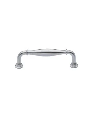 Heritage Brass Cabinet Pull Henley Traditional Design 102mm CTC Satin Chrome Finish