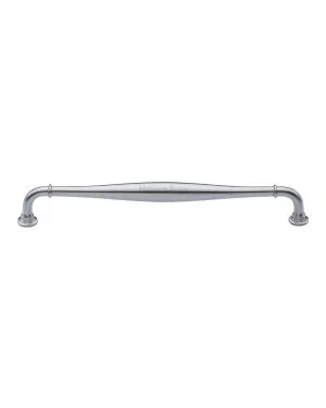 Heritage Brass Cabinet Pull Henley Traditional Design 203mm CTC Satin Chrome Finish