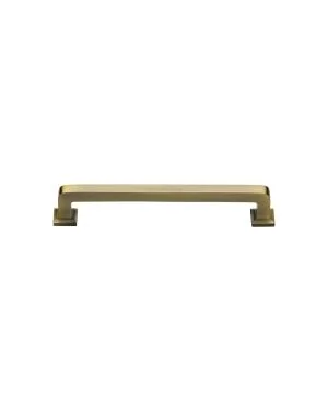 Heritage Brass Cabinet Pull Square Vintage Design 101mm CTC Antique Brass Finish
