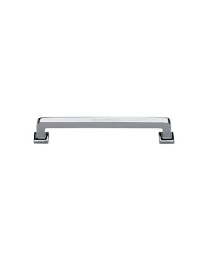 Heritage Brass Cabinet Pull Square Vintage Design 101mm CTC Polished Chrome Finish