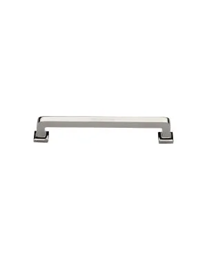 Heritage Brass Cabinet Pull Square Vintage Design 101mm CTC Polished Nickel Finish