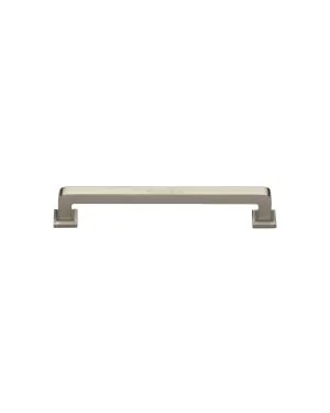 Heritage Brass Cabinet Pull Square Vintage Design 101mm CTC Satin Nickel Finish