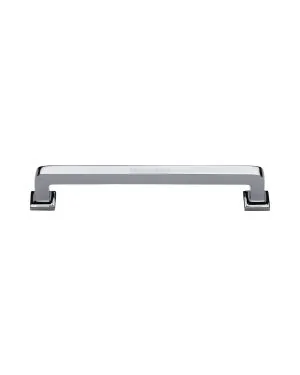 Heritage Brass Cabinet Pull Square Vintage Design 152mm CTC Polished Chrome Finish