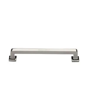 Heritage Brass Cabinet Pull Square Vintage Design 152mm CTC Polished Nickel Finish