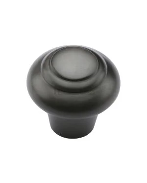Heritage Brass Cabinet Knob Round Bead Design 32mm Matt Bronze finish