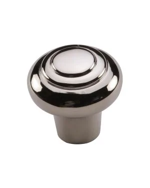 Heritage Brass Cabinet Knob Round Bead Design 32mm Polished Nickel finish