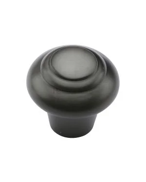 Heritage Brass Cabinet Knob Round Bead Design 38mm Matt Bronze finish