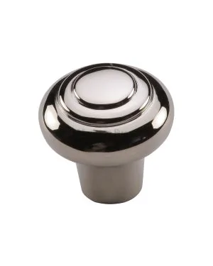 Heritage Brass Cabinet Knob Round Bead Design 38mm Polished Nickel finish