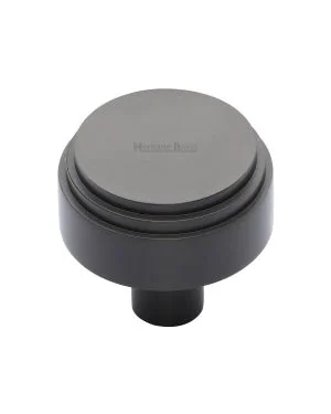 Heritage Brass Cabinet Knob Round Deco Design 32mm Matt Bronze finish