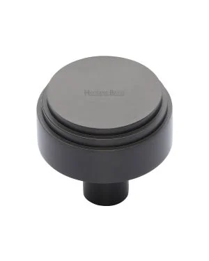 Heritage Brass Cabinet Knob Round Deco Design 38mm Matt Bronze finish
