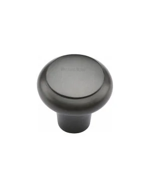 Heritage Brass Cabinet Knob Edge Design 32mm Matt Bronze finish
