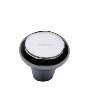 Heritage Brass Cabinet Knob Edge Design 38mm Polished Chrome finish