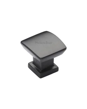 Heritage Brass Cabinet Knob Plinth Design with base 25mm Matt Bronze finish