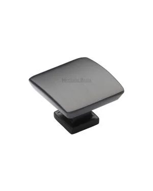 Heritage Brass Cabinet Knob Plinth Design with base 35mm Matt Bronze finish