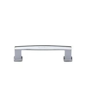 Heritage Brass Cabinet Pull Vintage Design 102mm CTC Polished Chrome Finish