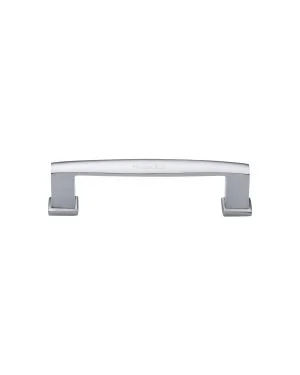 Heritage Brass Cabinet Pull Vintage Design 102mm CTC Satin Chrome Finish