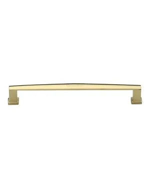 Heritage Brass Cabinet Pull Vintage Design 203mm CTC Polished Brass Finish