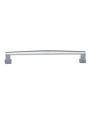 Heritage Brass Cabinet Pull Vintage Design 203mm CTC Polished Chrome Finish