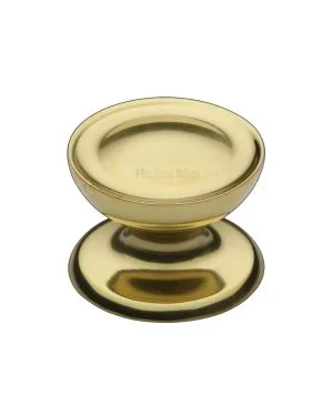 Heritage Brass Cabinet Knob Surrey Design 32mm Polished Brass finish