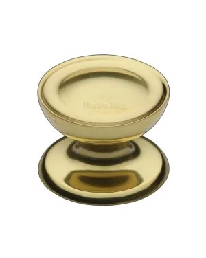 Heritage Brass Cabinet Knob Surrey Design 38mm Polished Brass finish