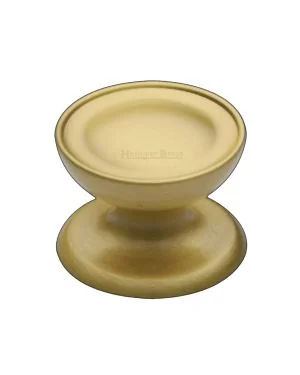 Heritage Brass Cabinet Knob Surrey Design 38mm Satin Brass finish