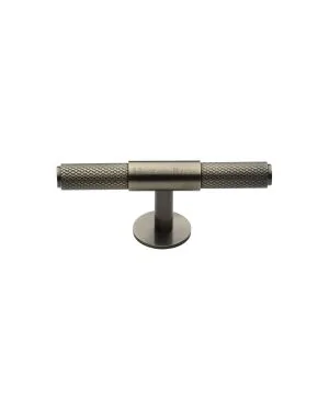 Heritage Brass Cabinet Knob Knurled Fountain Design 90mm Antique Brass finish