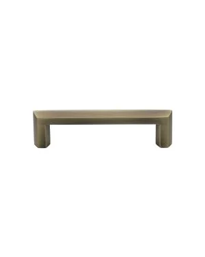 Heritage Brass Cabinet Pull Hex Profile Design 102mm CTC Antique Brass Finish