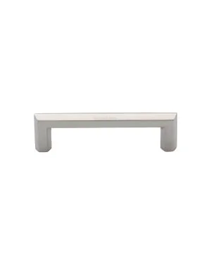 Heritage Brass Cabinet Pull Hex Profile Design 102mm CTC Polished Nickel Finish